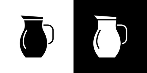 Jug icon symbols. Vector illustration.