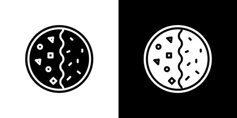 Kare raisu icon symbols. Vector illustration.