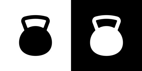 Kettlebell icon symbols. Vector illustration.