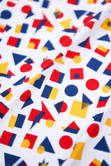 Obraz premium Abstract Geometric Pattern with Primary Colors