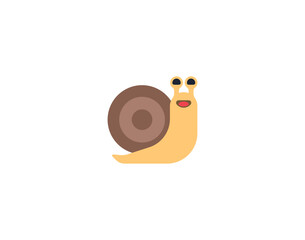 Snail vector isolated icon. Emoji illustration. Snail vector emoticon