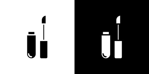 Lip gloss icon symbols. Vector illustration.