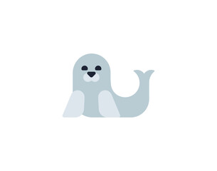 Seal vector isolated icon. Seal emoji illustration.