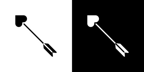 Love arrow icon symbols. Vector illustration.