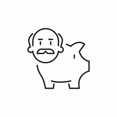 old age save icon sign vector