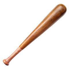 Wooden Baseball Bat A CloseUp View isolated on transparent baackground