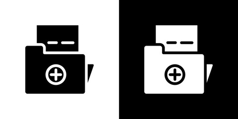 Medical history icon symbols. Vector illustration.