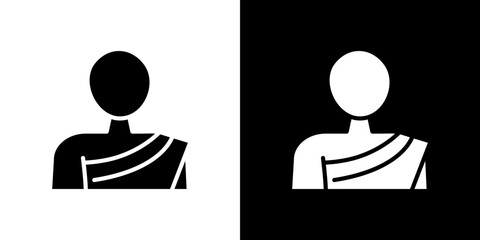 Monk icon symbols. Vector illustration.