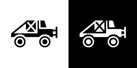 Monster truck icon symbols. Vector illustration. © Abstractor