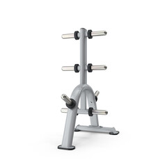 Olympic Weight Plate Rack Stand isolated on transparent background