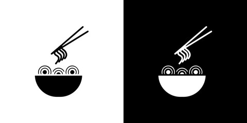 Noodles icon symbols. Vector illustration.