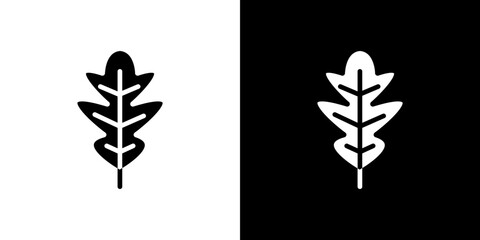 Oak Leaf icon symbols. Vector illustration.