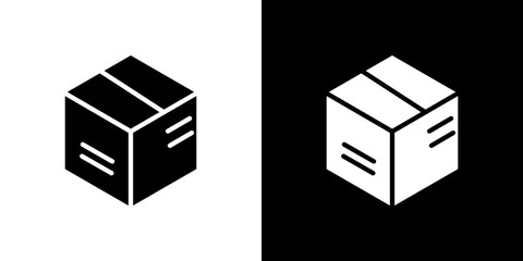 Package icon symbols. Vector illustration.