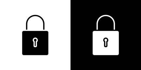 Padlock icon symbols. Vector illustration.
