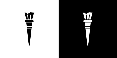Paint brush icon symbols. Vector illustration.