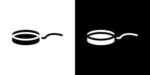 Pan frying icon symbols. Vector illustration.