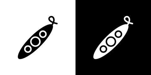 Peapod icon symbols. Vector illustration.
