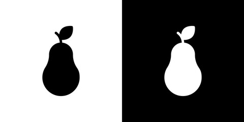 Pear icon symbols. Vector illustration.
