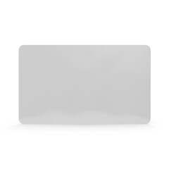 Blank Plastic Card isolated on transparent background
