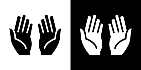 Pray icon symbols. Vector illustration.