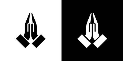 Pray icon symbols. Vector illustration.