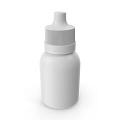 Plastic Dropper Bottle isolated on transparent background