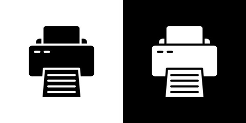 Print icon symbols. Vector illustration.