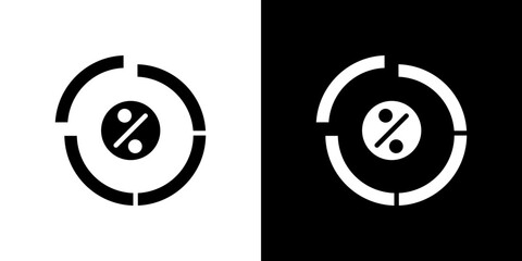 Ratio icon symbols. Vector illustration.