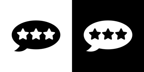 Review icon symbols. Vector illustration.