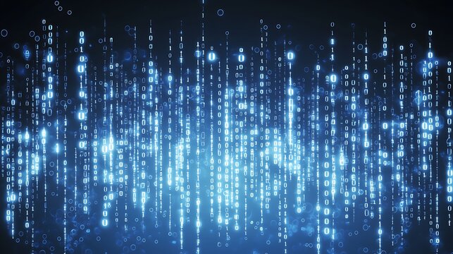 Abstract digital binary code background (4)
