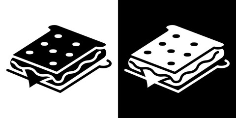 Sandwich icon symbols. Vector illustration.
