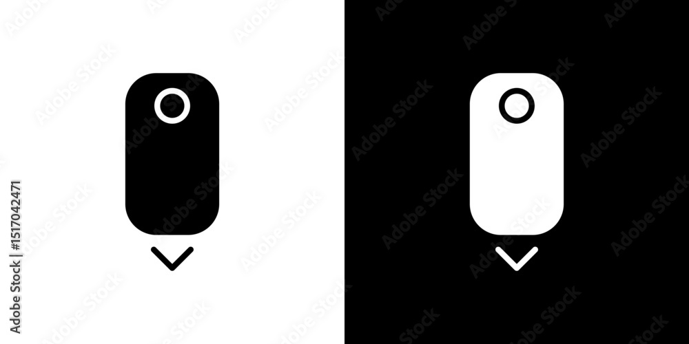 Poster scroll down computer mouse icon symbols. vector illustration.