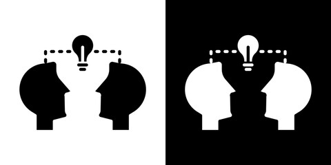 Share thoughts icon symbols. Vector illustration.