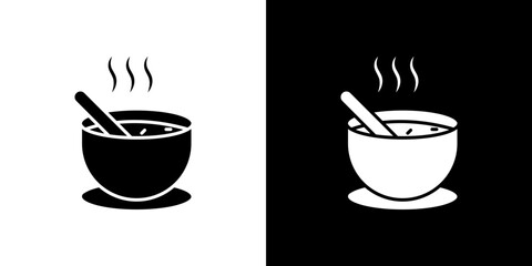 Soup icon symbols. Vector illustration.