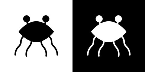 Spaghetti Monster Flying icon symbols. Vector illustration.