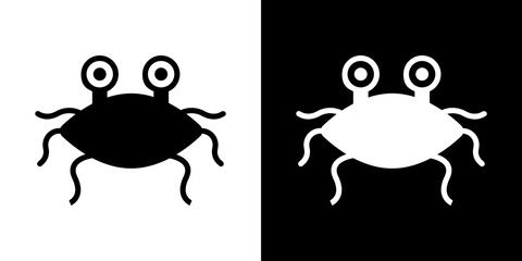 Spaghetti Monster Flying icon symbols. Vector illustration.