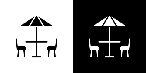 Terrace icon symbols. Vector illustration.
