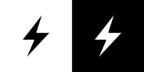 Thunder bolt icon symbols. Vector illustration.