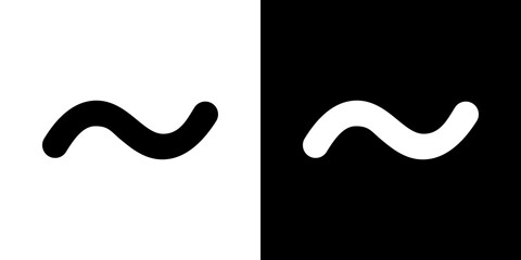 Tilde icon symbols. Vector illustration.