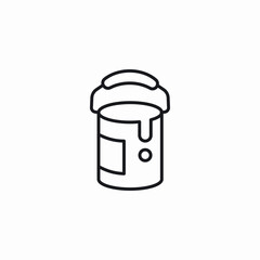 paint bucket icon sign vector