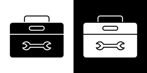 Toolbox icon symbols. Vector illustration.