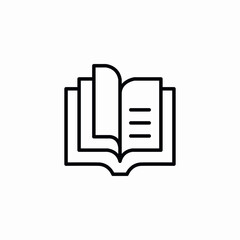 open book icon sign vector
