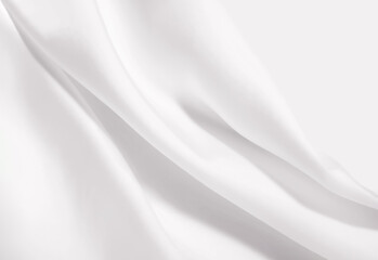 Cosmetic silky cream texture white  background. Beauty product sample swatch