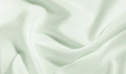 Cosmetic silky beauty product cream texture green background swatch sample