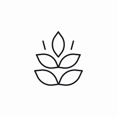 bay leaves icon sign vector