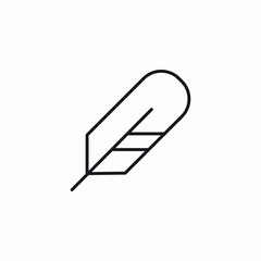 bird feather icon sign vector