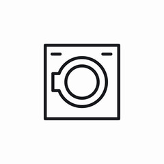 laundry machine icon sign vector