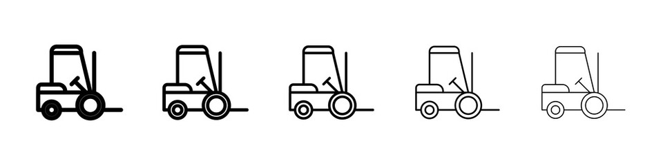 Cursor icon graphic set. trendy stroke line style