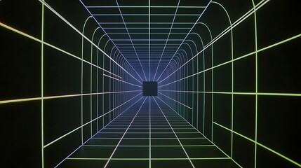 Obraz premium Retro tunnel effect