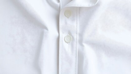 close up of a white dress shirt